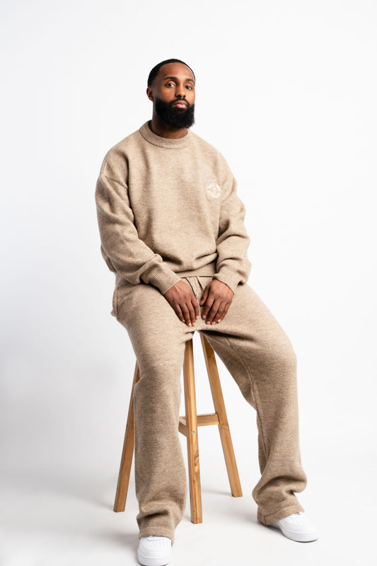 TYS knitwear Tracksuit Taupe